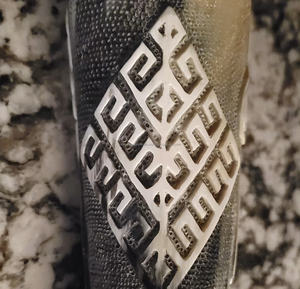 High Quality Drinking Horn With Vegvisir Engraving Available <b>at</b> Wholesale Prices Agate Drinking Horn - Product Image 2
