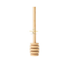 Rustic Wooden Honey Dipper Spoon Eco Friendly Solid Wood Honey Drizzling Utensil - Product Image 3