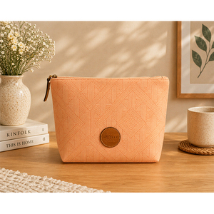 Printed Cotton <b>Envelope</b> Pouch with Leopard Pattern | Zipper Cosmetic Clutch Bag | Fashion Travel & Organizer Pouch - Product Image 2