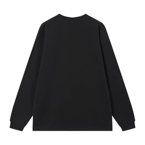 Camisetas Personalizadas con Logotipo, Manga Larga, para Hombre y Mujer, 240 g/m², 100% Algodón, Color Negro y Blanco, Camiseta Básica Informal para Uso Diario - Product Image 2