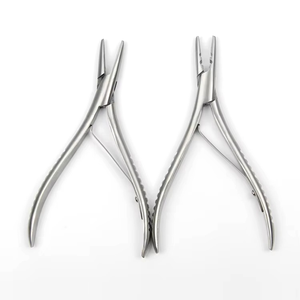 Pinzas para el cabello con espejo pulido, microanillos de acero inoxidable, pinzas para extensiones de cabello de acero inoxidable para instalación y extracción. - Product Image 5