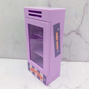 1:12 Scale Purple <b>Mini</b> Fridge Drink <b>Cooler</b> ABS Dollhouse Furniture Toy for Miniature Scene Setup - Product Image 1