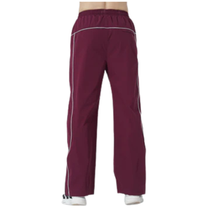 Pantalon de survêtement unisexe personnalisé taille haute jambe large, taille élastique, logo, respirant, séchage rapide, 100 % polyester, pour entraînement, gym, fitness - Product Image 2