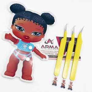 Professional Customized Eyelash Extension Tweezers Sustainable Stainless Steel Custom Logo Smooth <b>Precision</b> Durable Pointed Tip - Product Image 5