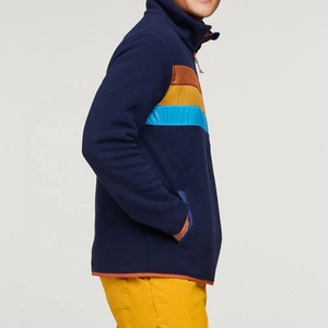 OEM personalizable Shearling Bomber Sherpa chaqueta para hombres invierno cálido abrigo de lana capucha piel decoración nueva moda Logo bordado - Product Image 6