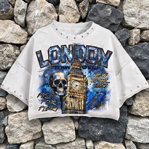 Camisetas Personalizadas con Logotipo DTG en Pedrería, Tela Jersey 100% Algodón de Calidad, Lavado Ácido, Estilo Vintage, Oversize, Moda Urbana - Product Image 1