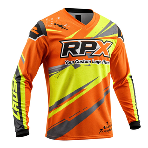 Jersey de Motocross Sublimado Personalizado con Tu Propio Diseño, Nuevo Estilo, Manga Larga, Color Sólido - Product Image 2