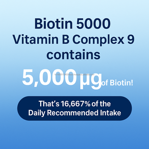 Comprimés de croissance de cheveux de biotine 60 avec l'OEM coréen de soutien de peau de complexe de B - Product Image 6