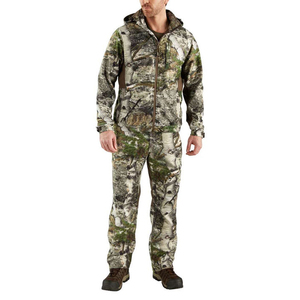 Veste softshell camouflage à capuche pour homme avec fermeture éclair et poches pour la randonnée en plein air, toutes saisons - Product Image 3