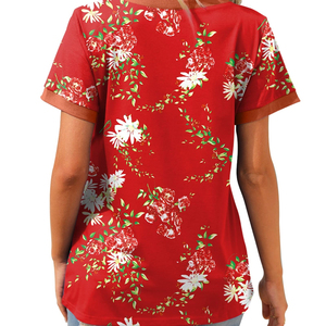 T-shirts de sublimation pour femmes à prix raisonnable, très demandés, faible MOQ, nouvelle version tendance, meilleur t-shirt de sublimation pour femmes - Product Image 5