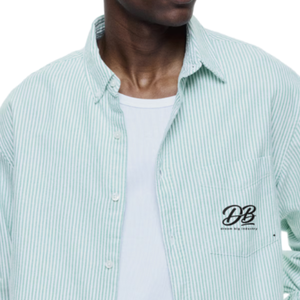 Camisa Oxford de Corte Regular Personalizada, Manga Larga, Cuello Abotonado, Mezcla de Algodón, Estilo Casual de Negocios, Uniforme de Oficina para Hombre, OEM - Product Image 3