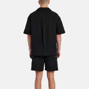 Ensemble coupe-vent deux pièces personnalisé pour homme 2026 OEM – Short et veste demi-zip en nylon - Product Image 2