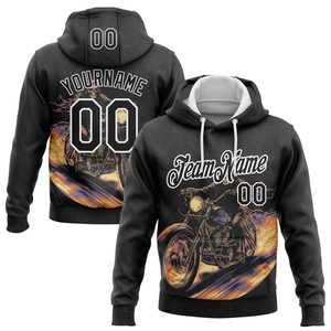 เสื้อฮู้ดดี้แบบสวมหัวสำหรับมอเตอร์ไซค์วิบาก 3 มิติ สีเหลือง ขาว-ดำ แบบสั่งทำจากโรงงาน OMMIZ INDUSTRY ขายส่ง - Product Image 2