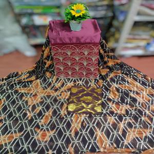 2026 Simply Stunning Design Fransawi Dirac Jacquard Silver Glitter Geometric Pattern Wedding Special Events Wear Girls Dress - Product Image 1