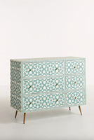 Coffre de rangement traditionnel en os incrusté à motif géométrique, 5 tiroirs, écologique, pour salon, hôtel, école - LE MOINS CHER