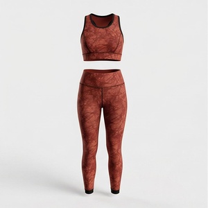 Conjunto de Yoga de Tallas Grandes para Mujer, con Encaje, Frente Sólido Personalizable, Dos Piezas, Transpirable, Ecológico, Impermeable, Ajuste Premium - Product Image 1