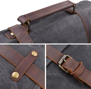 Maletín de Cuero Genuino al por Mayor para Hombre y Mujer, Color Beige, Gran Capacidad, Resistente, para Portátil, Bolso de Diseño, Logotipo Personalizado, OEM - Product Image 6