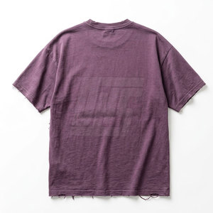 T-shirts délavés effet usé en coton épais, coupe oversize, style streetwear décontracté pour hommes - Product Image 2