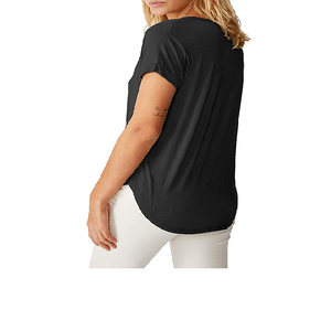 T-shirt pour femme de marque de luxe avec logo personnalisé OEM, impression personnalisée, 100% coton, coupe classique, poids lourd, t-shirt basique pour femme - Product Image 2
