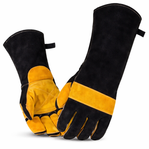 ถุงมือหนังสำหรับงานหนัก ป้องกันความร้อน เหมาะสำหรับงานอุตสาหกรรม รับผลิตแบบ OEM และ Private Label - Product Image 1