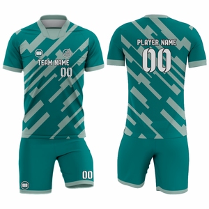 Custom <b>Soccer</b> Sportswear Factory Football Team Uniform With Sublimated Team Graphics Design - Product Image 1