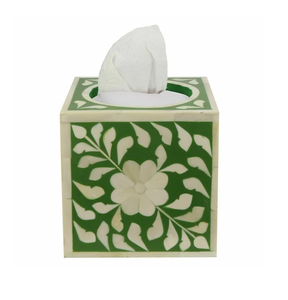 Boîte à mouchoirs en os incrusté, dernier modèle du fabricant, porte-serviettes rectangulaire en os incrusté, nouveau style pour la maison, l'hôtel et le restaurant - Product Image 2