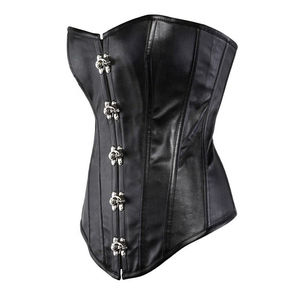 Corset Bustier en Cuir de Qualité pour Femme, Taille Ajustée, par Standard International, à Prix Abordable - Product Image 2