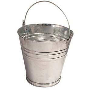 Modern Galvanized Iron <b>Bucket</b> With Durable Handle For Household Farm Garden Cleaning <b>And</b> Daily Water Use - Product Image 1