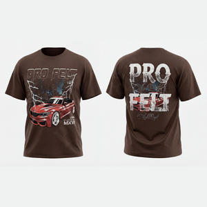 Camiseta Personalizada para Hombre, de Gran Tamaño, con Hombros Caídos, de Algodón y Poliéster, Transpirable, con Estampado Personalizado, Venta al Por Mayor - Product Image 3