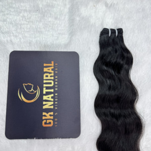 Extensiones de cabello ondulado con trama de máquina para dropshipping, cabello de donante único de larga duración - Product Image 2