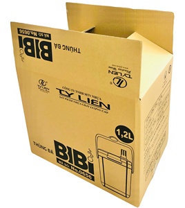 Caja de hielo de cartón corrugado Bibi de 1.2L - Contenedor refrigerador de alta calidad, materiales reciclados, embalaje duradero autoensamblable para - Product Image 6