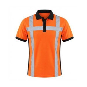 Industrial <b>Men</b> Polo Shirts Durable Fabric Short Sleeve Collared Work <b>Tops</b> Comfortable Fit For Staff Uniforms Daily Wear - Product Image 1