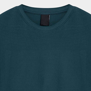 เสื้อยืดคอกลมแขนยาวสีเขียวเข้มสำหรับผู้ชาย ผ้าฝ้าย 100% ระบายอากาศได้ดี เป็นมิตรกับสิ่งแวดล้อม แห้งเร็ว ลายพิมพ์ - Product Image 6