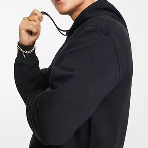 Sweat-shirt tricoté court décontracté blanc de haute qualité, coupe oversize à épaules tombantes, style streetwear, avec doublure sérigraphiée, idéal pour l'hiver - Product Image 4