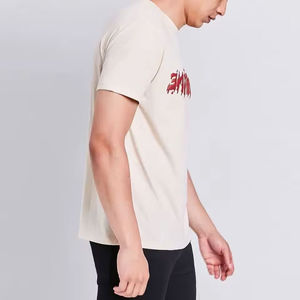 Camiseta de alta calidad 100% algodón OEM de su marca, con impresión de logotipo en 3D con espuma, unisex, de manga corta para hombre. - Product Image 2