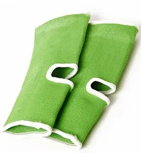 อุปกรณ์ป้องกันการฝึกคิกบ็อกซิ่งอุปกรณ์ป้องกันข้อเท้าแบบคู่โลโก้ออกแบบได้ตามต้องการสำหรับมวยไทยอุปกรณ์ป้องกันข้อเท้าแฟร์เท็กซ์ - Product Image 1