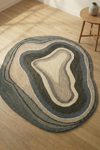 Tapis de couloir moderne géométrique en pure laine, antidérapant, fait main, robuste, pour usage commercial, idéal pour les hôtels - Product Image 5
