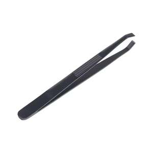 Pinzas de Cejas de Acero Inoxidable de Primera Calidad, Punta Inclinada, Herramienta de Belleza para Depilación de Precisión - Product Image 1