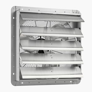 Ventilatore di Scarico a Parete da 20 Pollici con Motore AC, Ventilazione per Soffitta, Flusso d'Aria 3000 CFM, Costruzione in Acciaio Resistente, Bassa Rumorosità - Product Image 2