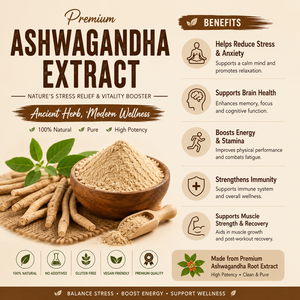 Extrait de racine d'Ashwagandha pur le plus vendu 10:1, poudre d'extrait de racine de Withania Somnifera naturelle pour hommes et femmes OEM/ODM - Product Image 4