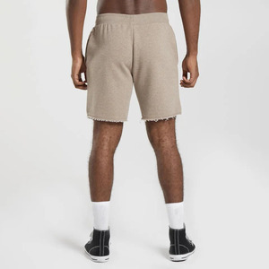 Shorts de jogging OEM pour hommes en molleton bouclette personnalisable avec cordon de serrage, en coton tricoté uni, pour l'été, avec logo personnalisé - Product Image 6