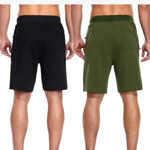 Short de fitness d'été 100% coton pour homme, toile à motifs vintage pour la salle de sport et le sport de plein air décontracté, style athlétique et écologique - Product Image 4
