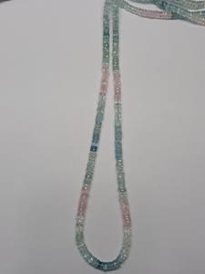 Cuentas de Aguamarina Natural Multicolor de Alta Calidad, Corte Facetado/Formato de Neumático, Tamaño 5-5.50mm, Certificadas por M.Y.GEMS Aigs, para Joyería - Product Image 4