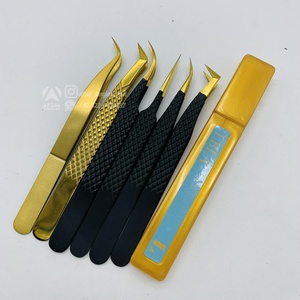 Pince à épiler d'extension de cils en acier inoxydable pointu de haute qualité OEM - Product Image 1