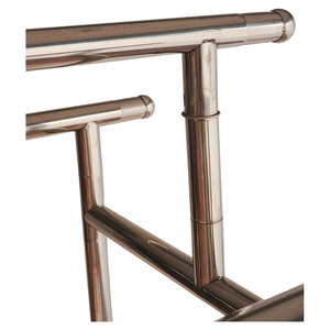 Présentoir portable en métal Bros Display, support de vêtements de luxe pliable et robuste, présentoir de vente au détail moderne, porte-vêtements OEM ODM Vietnam - Product Image 3