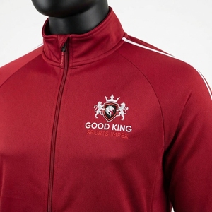 High Quality Winter Sporty Full Zip Stand Collar Front Logo Training Sports <b>Jacket</b> Long Sleeve <b>Workout</b> Lightweight Activewear - Product Image 6