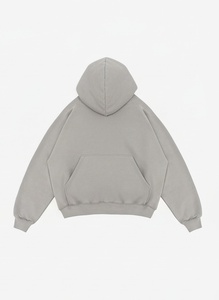 <b>Men's</b> Stone <b>Grey</b> Pullover <b>Hoodie</b> Cotton Fleece Casual Streetwear Regular Fit Autumn Winter OEM Service - Product Image 2