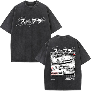 เสื้อยืดสตรีทแวร์ผ้าฝ้ายพิมพ์ลายปลาญี่ปุ่นทรงโอเวอร์ไซส์สไตล์หลวมคุณภาพสูงจากซัพพลายเออร์ - Product Image 1