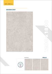 กระเบื้องลายหินอ่อนพอร์ซเลนขนาดใหญ่ 1200x1800 มม. สีขาวอัลเบิร์ต ผิวมันเงา สำหรับปูพื้นและผนัง คุณภาพพรีเมียม - Product Image 2