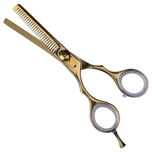 Ciseaux de coiffure professionnels pour la dégaine, en acier inoxydable, outils de barbier, couleur et taille personnalisables, OEM - Product Image 1